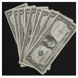 9 SILVER CERTIFICATES