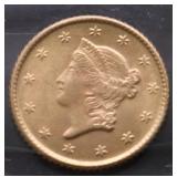 1850 GOLD DOLLAR JEWELRY GRADE