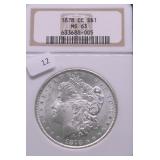 1878 CC NGC MS63 MORGAN DOLLAR