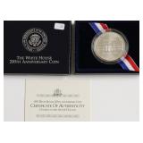 WHITE HOUSE SILVER DOLLAR W BOX PAPERS