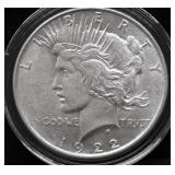 1922 CHOICE BU PEACE DOLLAR