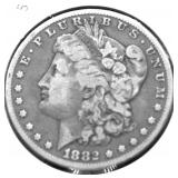 1882 MORGAN DOLLAR VF