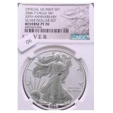 2006 NGC PF 70 REVERSE PROOF SILVER EAGLE