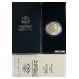 PROOF KOREAN WAR PROOF SILVER DOLLAR W BOX PAPERS