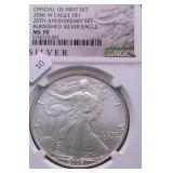2006 W NGC MS70 SILVER EAGLE