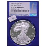 2020 W NGC PF70 UC SILVER EAGLE