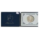 1982 D WASHINGTON HALF DOLLAR GEM W BOX PAPERS