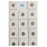 14 EARLY DATE MERCURY DIMES