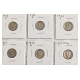 6 MERCURY DIMES