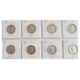 8 SILVER QUARTERS