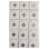12 EARLY ROOSEVELT DIMES