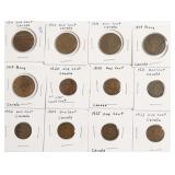 12 CANADIAN COINS