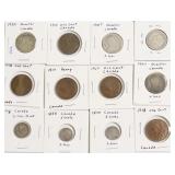 12 CANADIAN COINS