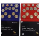 2011 MINT SET P D MINTS