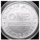 1 OZ .999 SILVER ROUND