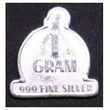 1 GRAM .999 SILVER ROUND