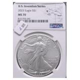 2023 SILVER EAGLE NGC MS70