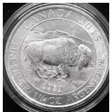 CANADA 1.25 OZ .9999 SILVER ROUND GEM