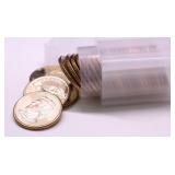 ROLL OF GEM BU PRESIDENT DOLLARS
