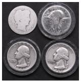 4 SILVER QUARTERS