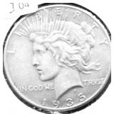1935 PEACE DOLLAR XF