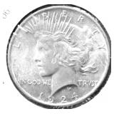 1924 CHOICE BU MORGAN DOLLAR