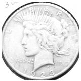 1923 PEACE DOLLAR VF