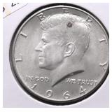 1964 CHOICE BU KENNEDY HALF DOLLAR