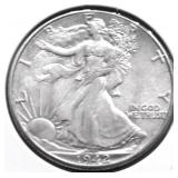 1942 CHOICE BU WALKING HALF DOLLAR