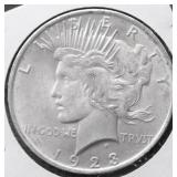 1923 CHOICE BU PEACE DOLLAR