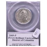 2009 P PCGS GEM BU WASHINGTON QUARTER