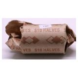 BANK ROLL OF CH BU 40 % SILVER HALF DOLLARS