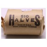 ROLL OF 40 % SILVER HALF DOLLARS