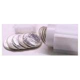 GEM BU ROLL, OF 1964 KENNEDY HALF DOLLARS