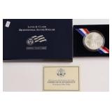 LEWIS AND CLARK SILVER DOLLAR W BOX PAPERS