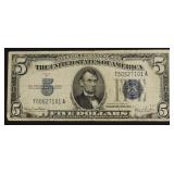 5 DOLLAR SILVER CERTIFICATE VF
