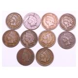 10 INDIAN HEAD CENTS