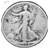 1934 WALKING HALF DOLLAR F