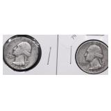TWO SILVER QUARTERS