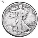 1942 WALKING HALF DOLLAR F