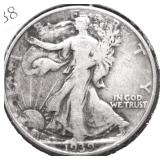 1939 WALKING HALF DOLLAR F