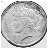 1922 PEACE DOLLAR XF