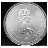1974 CANADA SILVER 5 DOLLARS GEM