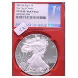 2019 W NGC PF70UC SILVER EAGLE