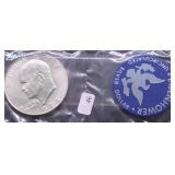 1974 S SILVER GSA IKE DOLLAR