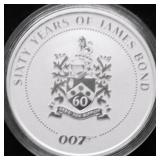 JAMES BOND 1 OZ .999 SILVER ROUND