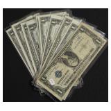 10 SILVER CERTIFICATES