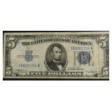 FIVE DOLLAR SILVER CERTIFICATE VF