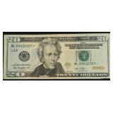 STAR 20 $ FEDERAL RESERVE NOTE