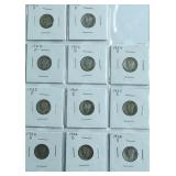 11 NICE MERCURY DIMES